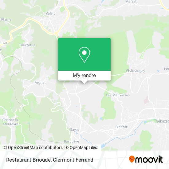 Restaurant Brioude plan