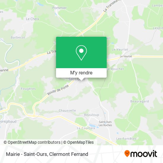 Mairie - Saint-Ours plan
