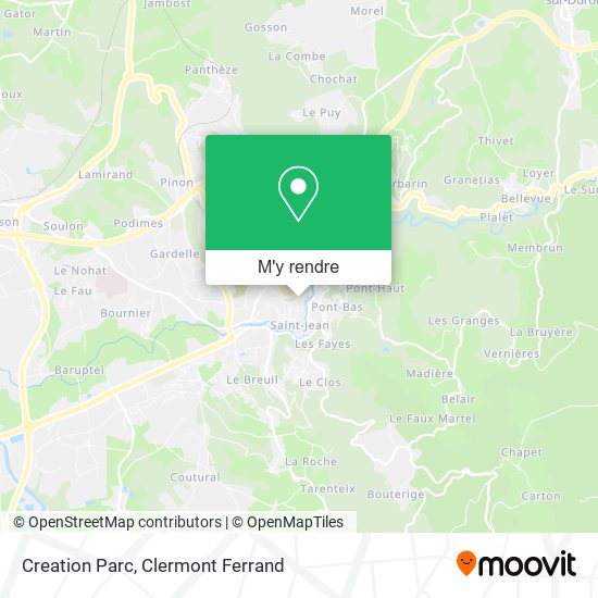 Creation Parc plan