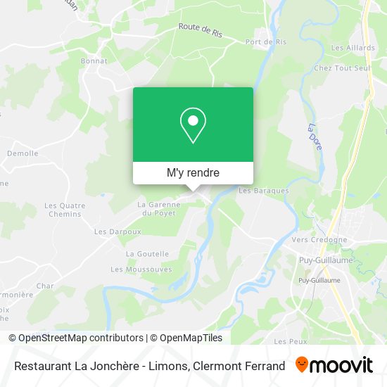 Restaurant La Jonchère - Limons plan