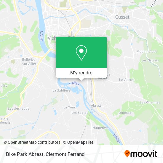 Bike Park Abrest plan