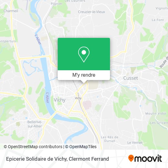 Epicerie Solidaire de Vichy plan