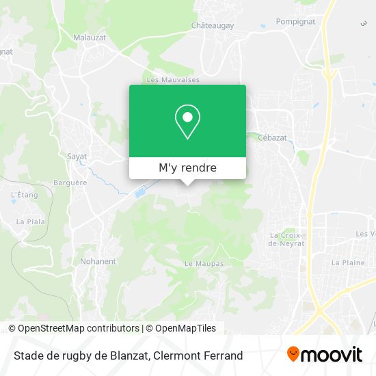 Stade de rugby de Blanzat plan
