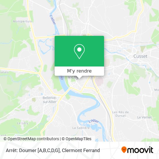 Arrêt: Doumer [A,B,C,D,G] plan
