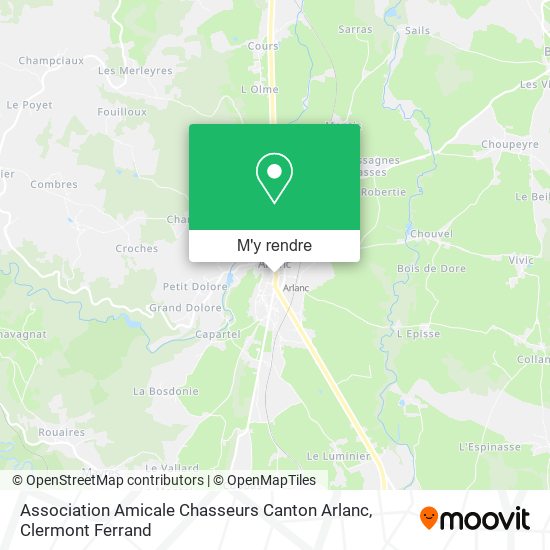 Association Amicale Chasseurs Canton Arlanc plan