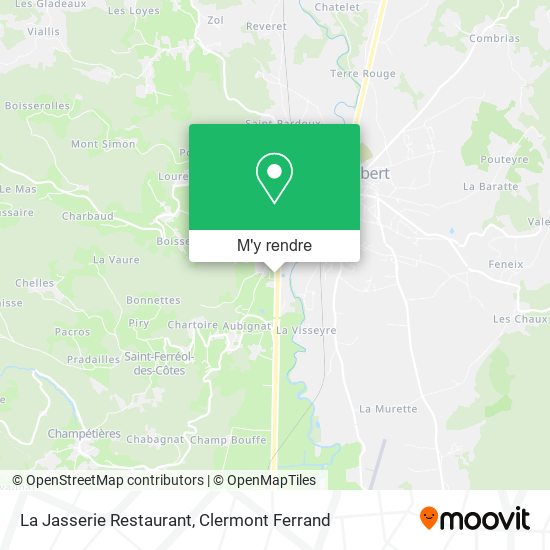 La Jasserie Restaurant plan