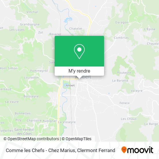Comme les Chefs - Chez Marius plan
