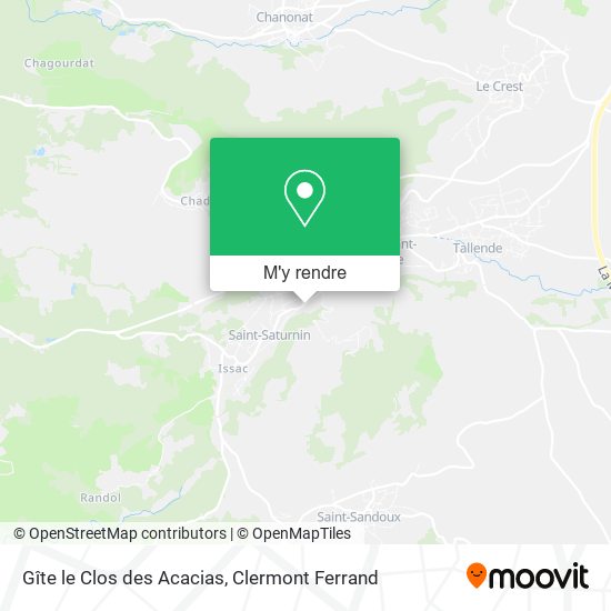 Gîte le Clos des Acacias plan