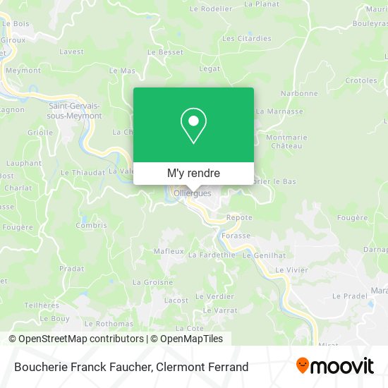 Boucherie Franck Faucher plan
