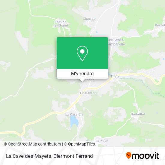 La Cave des Mayets plan