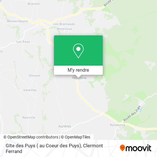 Gîte des Puys ( au Coeur des Puys) plan
