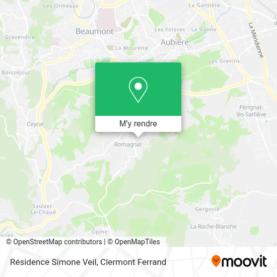 Résidence Simone Veil plan