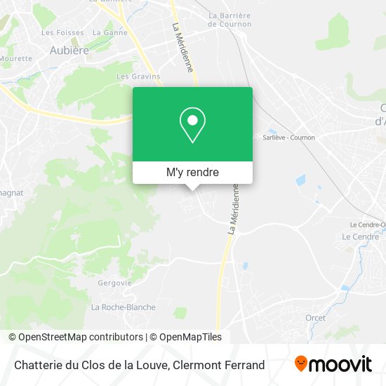 Chatterie du Clos de la Louve plan