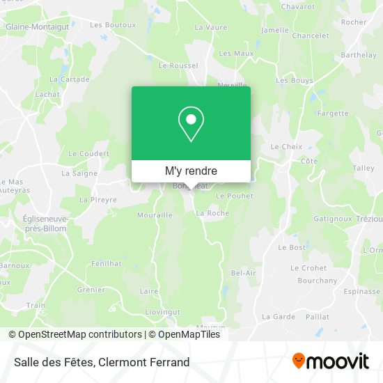 Salle des Fêtes plan