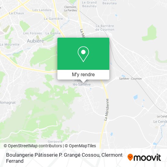Boulangerie Pâtisserie P. Grangé Cossou plan