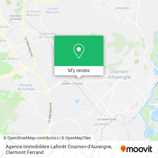 Agence Immobilière Laforêt Cournon-d'Auvergne plan