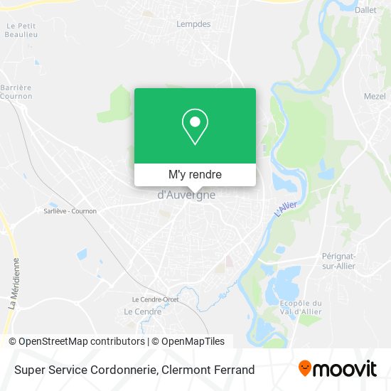 Super Service Cordonnerie plan