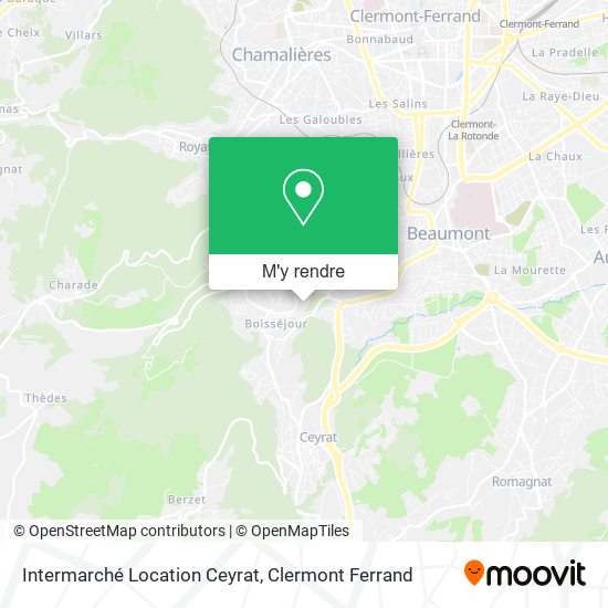 Intermarché Location Ceyrat plan