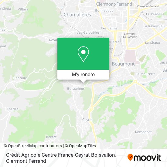 Crédit Agricole Centre France-Ceyrat Boisvallon plan