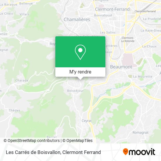 Les Carrés de Boisvallon plan
