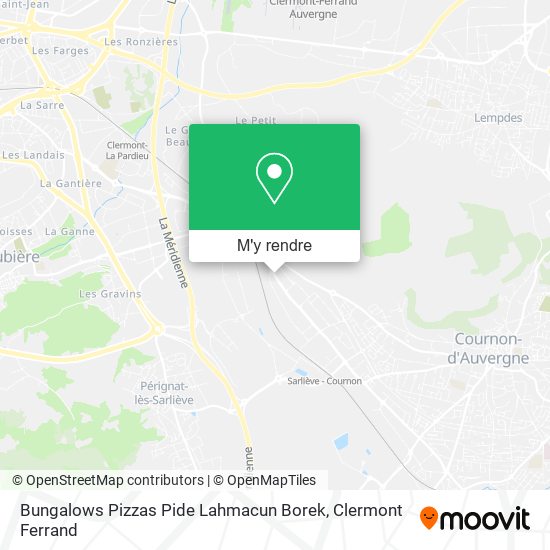 Bungalows Pizzas Pide Lahmacun Borek plan