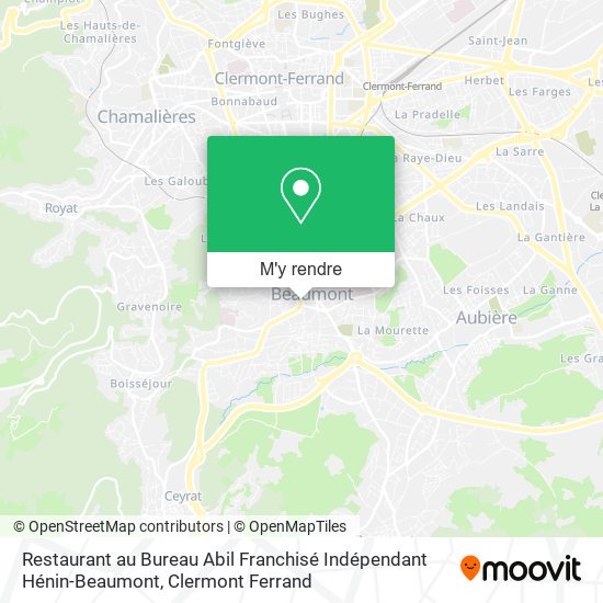 Restaurant au Bureau Abil Franchisé Indépendant Hénin-Beaumont plan