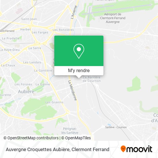 Auvergne Croquettes Aubière plan