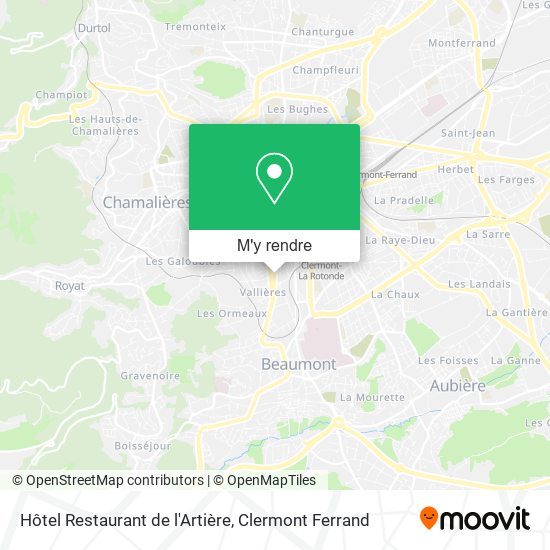 Hôtel Restaurant de l'Artière plan