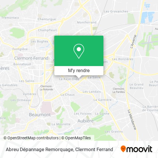 Abreu Dépannage Remorquage plan