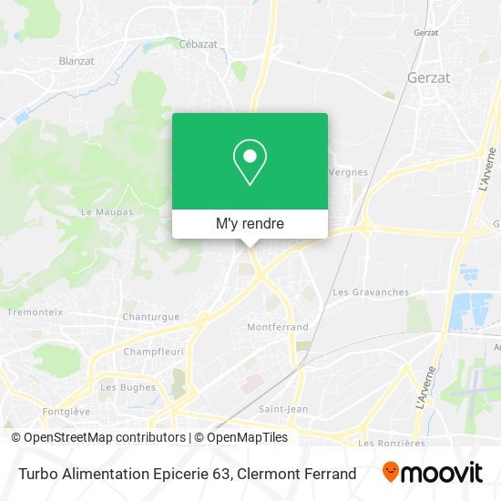 Turbo Alimentation Epicerie 63 plan