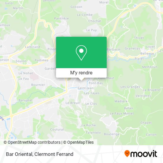 Bar Oriental plan