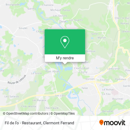 Fil de l'o - Restaurant plan