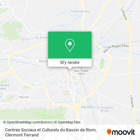 Centres Sociaux et Culturels du Bassin de Riom plan