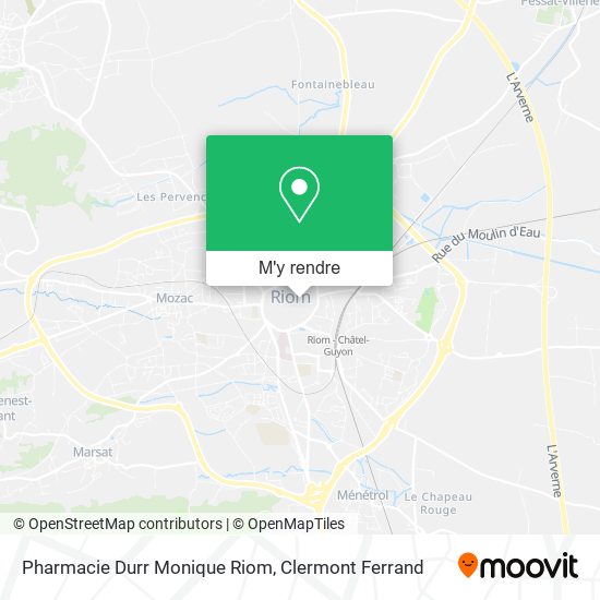 Pharmacie Durr Monique Riom plan