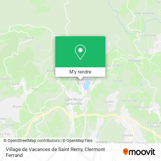 Village de Vacances de Saint Remy plan