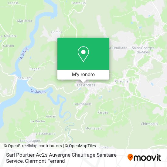 Sarl Pourtier Ac2s Auvergne Chauffage Sanitaire Service plan