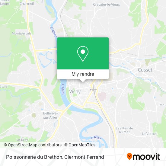Poissonnerie du Brethon plan