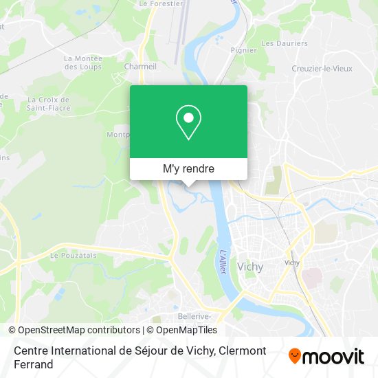 Centre International de Séjour de Vichy plan