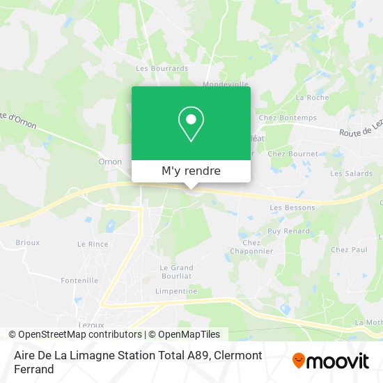 Aire De La Limagne Station Total A89 plan