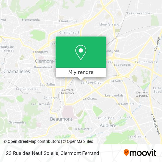 23 Rue des Neuf Soleils plan