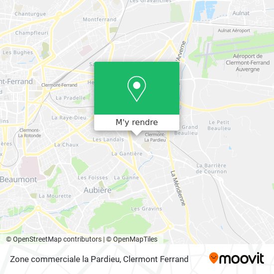 Zone commerciale la Pardieu plan