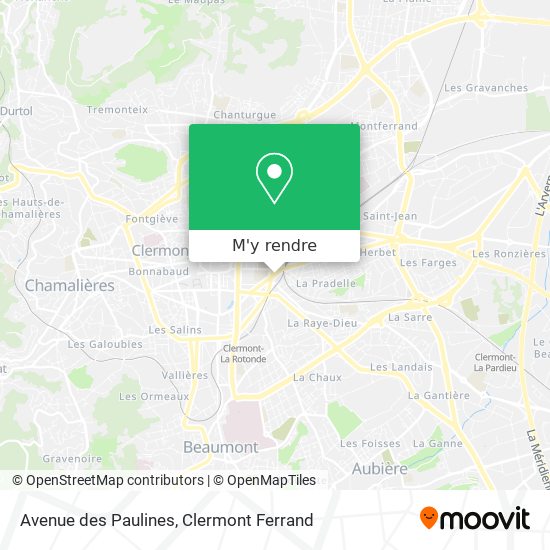 Avenue des Paulines plan
