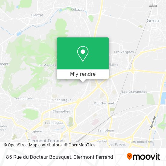 85 Rue du Docteur Bousquet plan