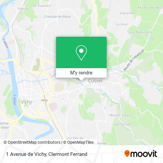 1 Avenue de Vichy plan
