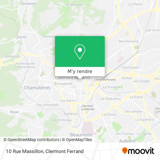 10 Rue Massillon plan