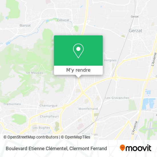 Boulevard Etienne Clémentel plan