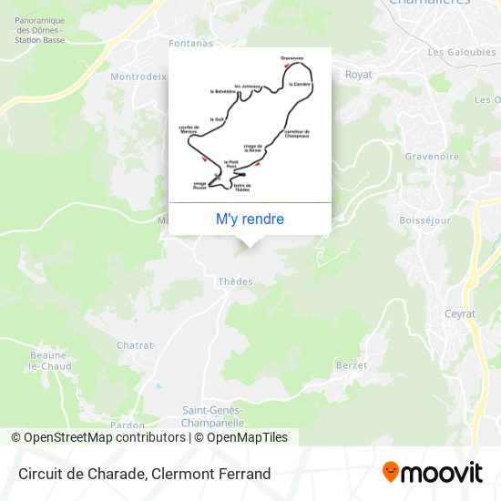 Circuit de Charade plan