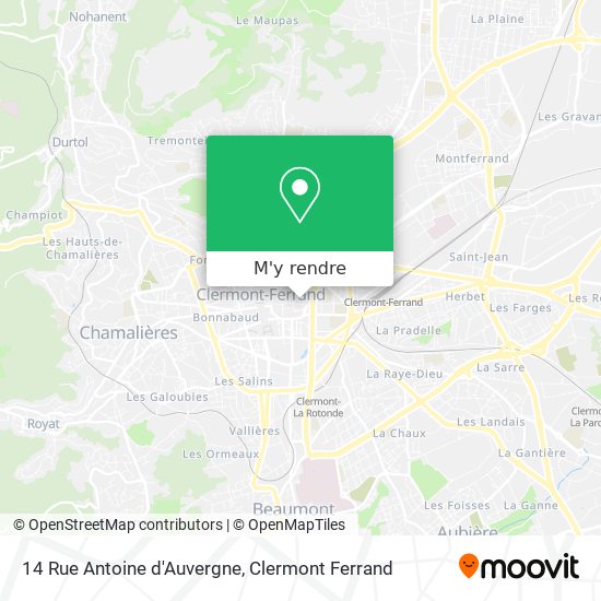 14 Rue Antoine d'Auvergne plan