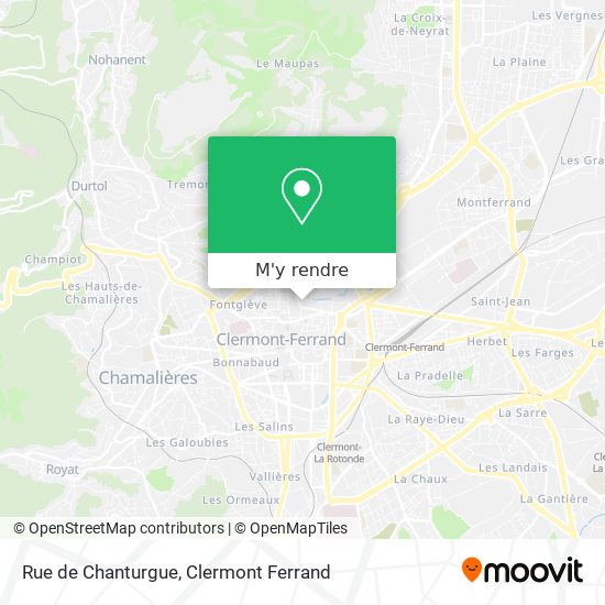 Rue de Chanturgue plan