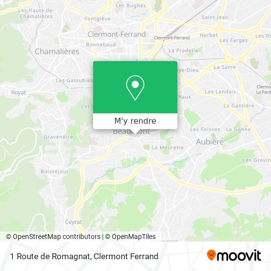 1 Route de Romagnat plan